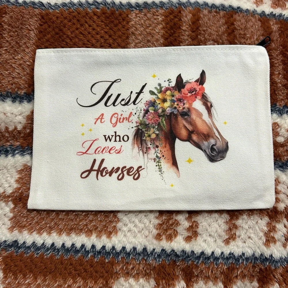 **2/$10** Horse Print Pouch